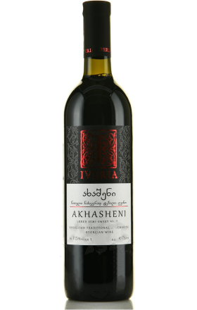 Գինի Tbilvino Akhasheni 2011 ալկ. 10,5% կարմիր կիսաքաղցր 0,75 լ ճ.գ. շիշ Վրաստան