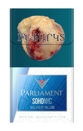 Cigarettes "Parliament" Sohonyc Silver Blue