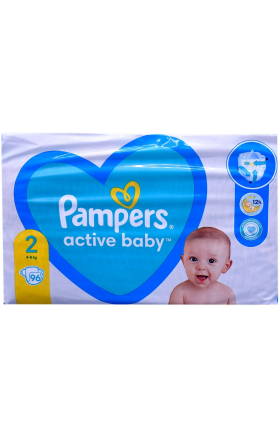 Подгузники Pampers active 2 4-8кг 96шт