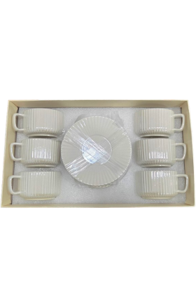 Tea cup set, 6+6, model AV-13216