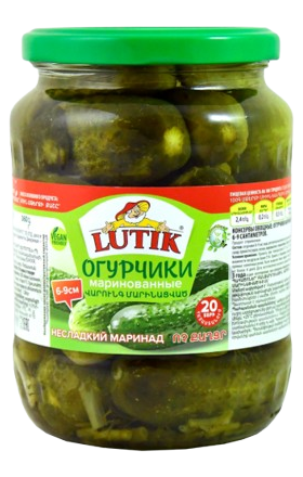 Корнишоны маринованные "Lutik" 720г 