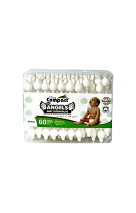 Բամբակյա փայտիկներ «Ultra Compact Angels» 60հատ