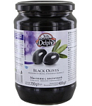 Оливки черные с косточкой "Delphi" 700г