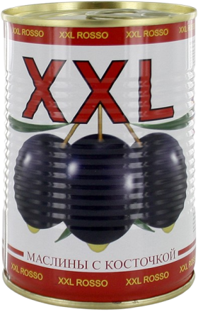 Black olives with pit "XXL" 390g