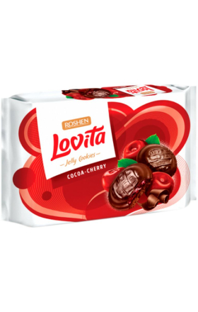 Cookies "Roshen" Lovita, cocoa and cherry 420g