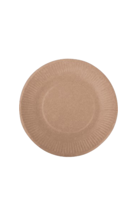 Disposable plate small kraft paper 6 pieces "Oval Plast"