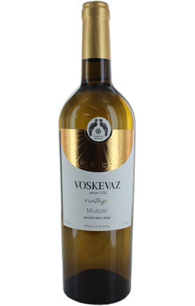 White wine "Voskevaz Vintage Muscat" 0.75l 	