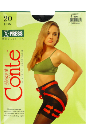 Колготки "Conte Elegant X-press 20 Den N4" Черный 