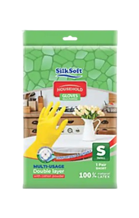 Ձեռնոց ռետինե «Silk Soft» 1զույգ S