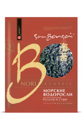 Ծովային ջրիմուռ Nori San Bonsai սուշիի համար 28գ