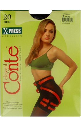 Զուգագուլպա «Conte Elegant X-press 20 Den N2» Սև