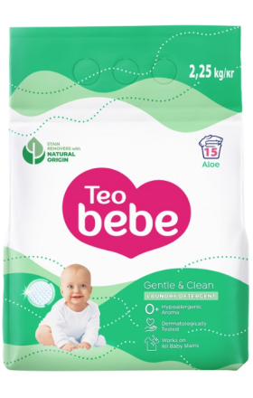 Детский стиральный порошок «Teo Bebe» с алоэ, 2,25 кг