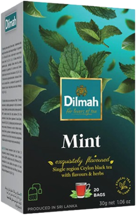 Թեյ սև «Dilma» անանուխի համով 20հատ