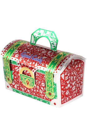 Новогодний набор шоколадных конфет "Гранд Кенди" Сундук 350г 