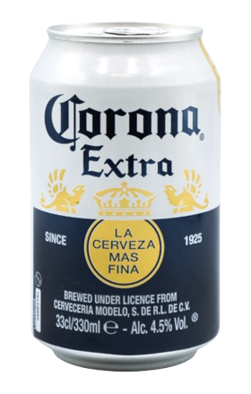 Пиво "Корона" Экстра, жестяная банка 0,33 л
