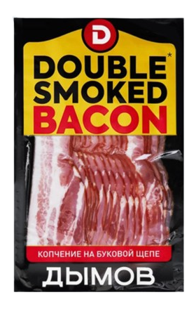Raw-double smoked Bacon "Dimov" sliced 200g
