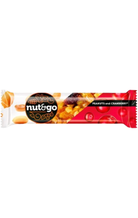 Батончик Nut&go арахис и клюква 42г