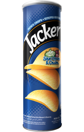 Картофельные чипсы Jacker со вкусом сметаны и лука 100г