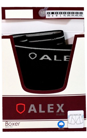 Men's boxer "Alex" black S M1104