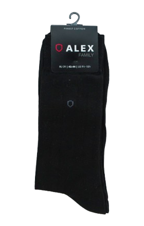 Գուլպա տղամարդու «Ալեքս» Family, սև, գծերով 43-44