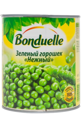 Зеленый горох "Bonduelle" Delicate 800г 
