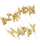 Մոմ Happy Birthday լիստ