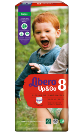 Подгузники - трусики "Libero Up&Go"  N8 19-30кг 30шт.