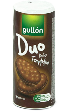 Թխվածքաբլիթ շոկոլադե միջուկով «Gullon Duo Double Temptation» 165գ