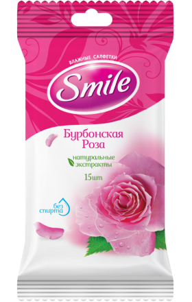 Խոնավ անձեռոցիկներ «Smile» 15հատ