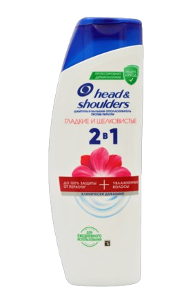 Шампунь H&S гладкие и шелков. 2в1 360мл