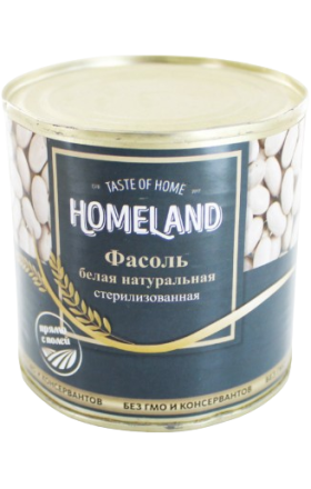 Фасоль белая "Homeland" 420г
