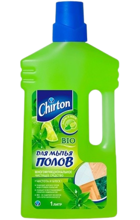 Средство для мытья полов "Chirton" БИО Лайм и мята 1л