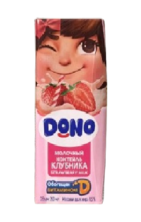 Молоко "Калле" Доно клубника 200мл