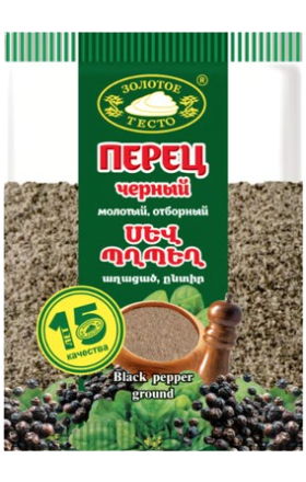 Перец черный молотый "Золотое тесто" 30г