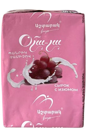 Պանրիկ «Աշտարակ կաթ» չամիչով 24%, 100գ 