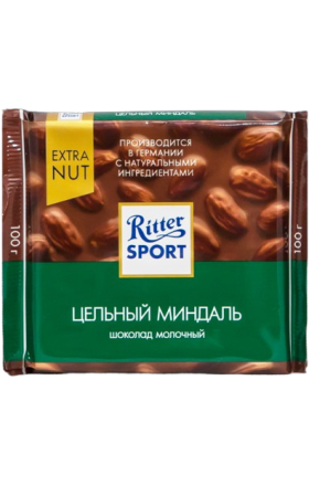 Շոկոլադե սալիկ նուշով «Ritter Sport» 100գ 