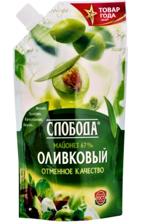 Майонез оливковый "Слобода" 200мл