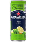 Carbonated drink "Sanpellegrino" lemon-mint (can) 330ml