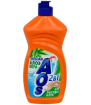 Dishwashing liquid "AOS" 2 in 1, chamomile and vitamin E 450ml