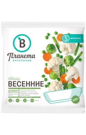 Frozen spring mix “Planeta Vitamins”, 400 g