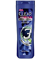 Shampoo Clear men 3in1 active cool 380 ml