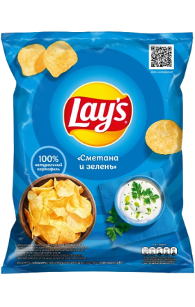 Чипсы "Lays" сметана и зелень 140г