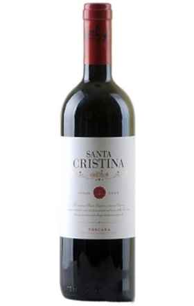 Գինի Santa Cristina 2008 ալկ. 13% կարմիր չոր 0,75լ ճ.գ. շիշ Իտալիա