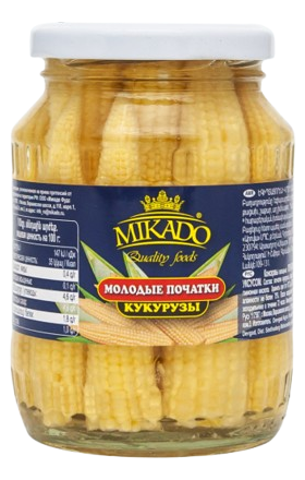 Pickled corn "Mikado" 370g 