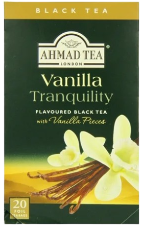 Чай  "Ahmad" Vanila Tranquillity, 20 пакетиков.