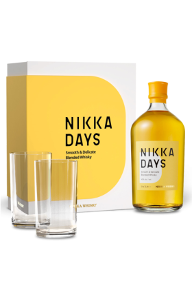 Whiskey Nikka Days Coffret +2 glasses in a 0.7l box