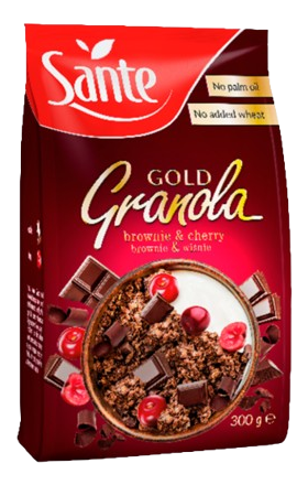 Գրանոլա «Sante» Գոլդ, բրաունի և բալ 300գր