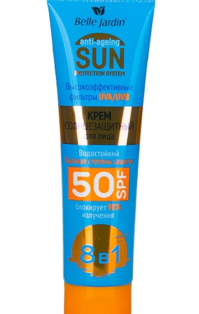Крем солнцезащитный Sun Bele Jarden 50SPF 100мл