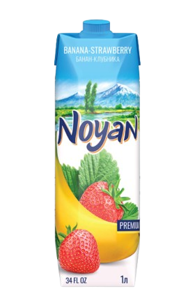 Նեկտար «Նոյան Պրեմիում» 1լ բանան և ելակ