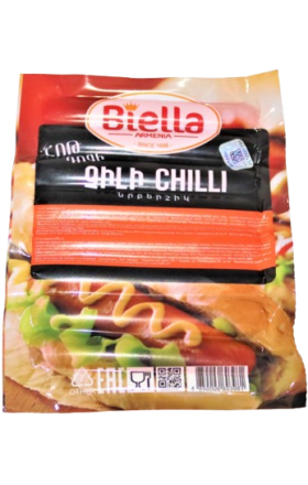 Biella sausage hot dog chili 560g